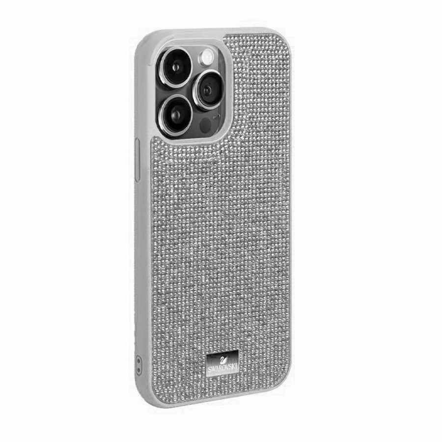 картинка Чехол Swarovski для iphone 14 Pro Max Серебро от магазина КомпьютерЦентр