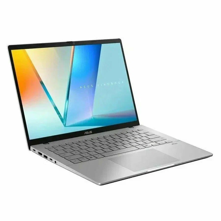 картинка Ноутбук ASUS Vivobook S14 M3407HA-SF087 14'' OLED (1920x1200)/  AMD Ryzen 5 220/  16Gb/  512Gb SSD/  AMD Radeon 740M/  Wi-Fi6/  BT5.3/  Cam/  70Wh/  1.4kg/  Silver от магазина КомпьютерЦентр