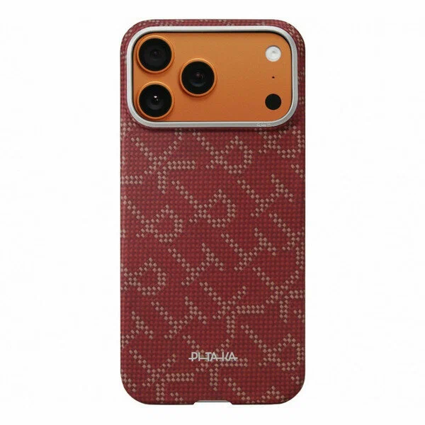 картинка Чехол PITAKA Ultra-Slim Case для iPhone 17 Pro 6.3'', Gold/ Red от магазина КомпьютерЦентр