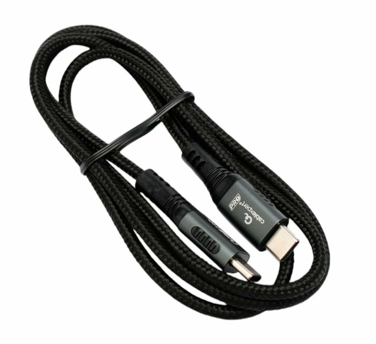 картинка Кабель Type-C/ Type-C USB2.0 Cablexpert, 5А, 240Вт, PD3.1/ QC4.0, медь, оплетка, 1м, черный (ССP-USB2.0-240W-1M) от магазина КомпьютерЦентр