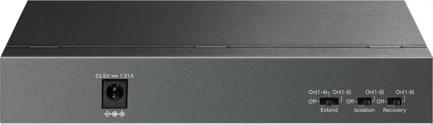картинка Switch 9-port TP-Link LS109P с 9 портами 10/ 100 Мбит/ с (8 портов PoE+) настольный от магазина КомпьютерЦентр