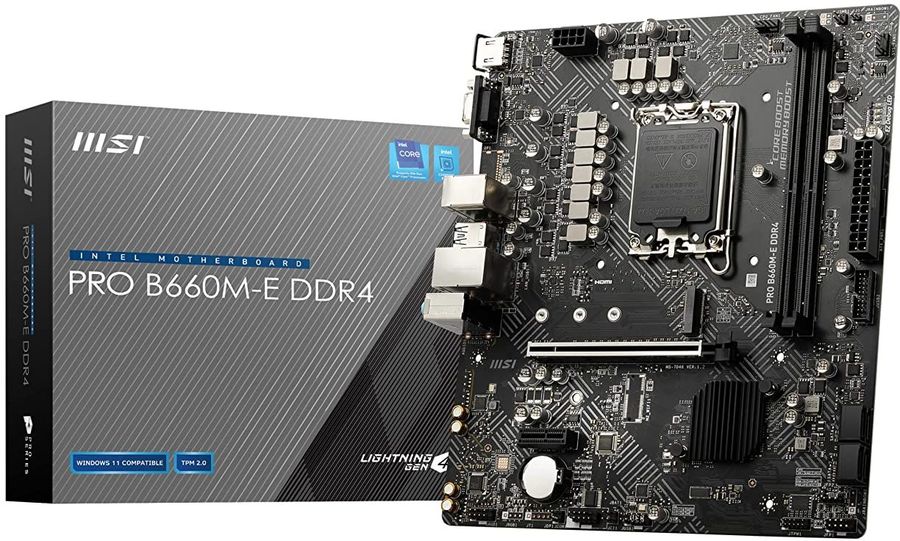 картинка Материнская плата MSI Pro B660M-E DDR4 от магазина КомпьютерЦентр