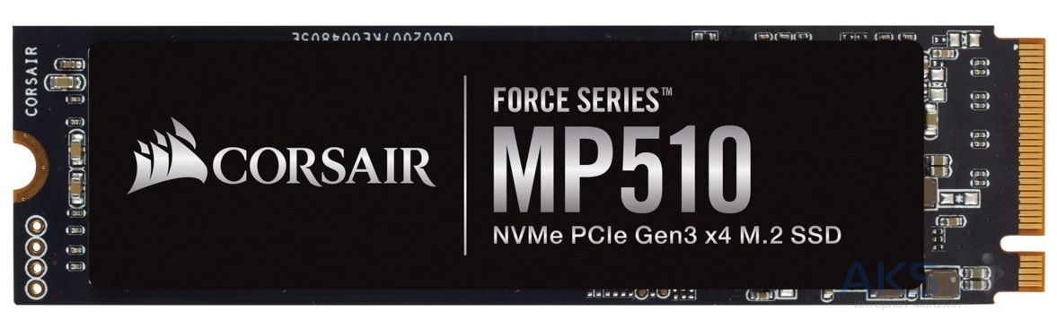 картинка SSD накопитель 960 Гб Corsair Force MP510 3D TLC, M.2 (2280) PCIe (CSSD-F960GBMP510B) от магазина КомпьютерЦентр