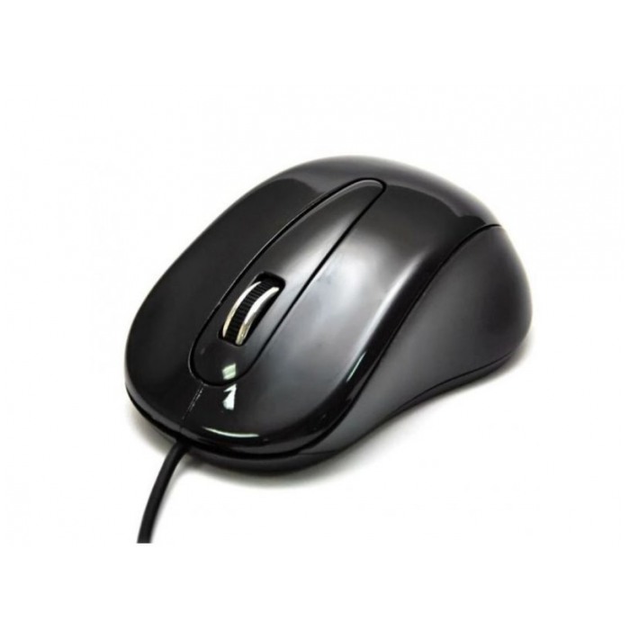 картинка Мышка DeTech DE-3052 Shiny Black от магазина КомпьютерЦентр
