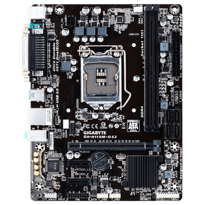 картинка Материнская плата Gigabyte GA-H110M-DS2 (GA-H110M-DS2) от магазина КомпьютерЦентр