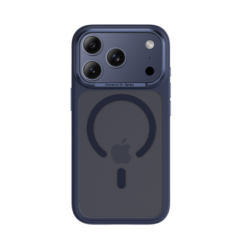 картинка Чехол силиконовый Benks Mist Protective Case (MagSafe) для iPhone 17 Pro 6.3'', цвет синий (Blue) (C.K.FF.AP.BE.A069) от магазина КомпьютерЦентр