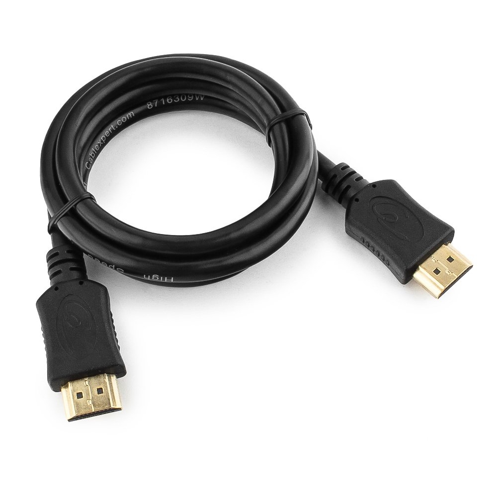 картинка Кабель HDMI Cablexpert CC-HDMI4L-1M, 1м, v2.0, 19M/ 19M, серия Light, черный, позол.разъемы, экран от магазина КомпьютерЦентр