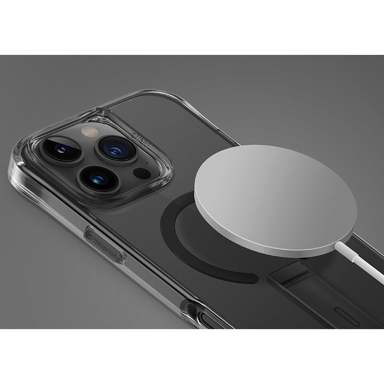 картинка Чехол Uniq HYBRID ELEVA with Vertical Stand (MagSafe) для iPhone 16 Pro 6.3'' BLACK (IP6.3P(2024)-ELEVAMBLK) от магазина КомпьютерЦентр