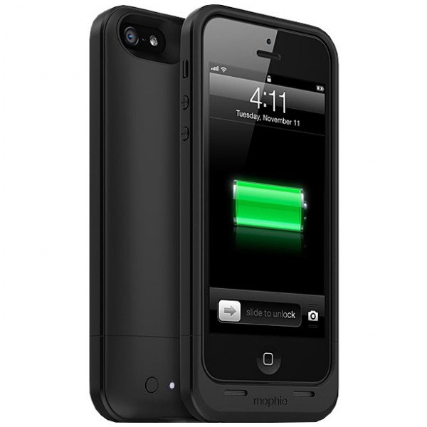 картинка Аккумулятор внешний Mophie Juice Pack Air Case Black 1700 mAh for iPhone5 (2385-JPA-IP5-BLK-I) от магазина КомпьютерЦентр