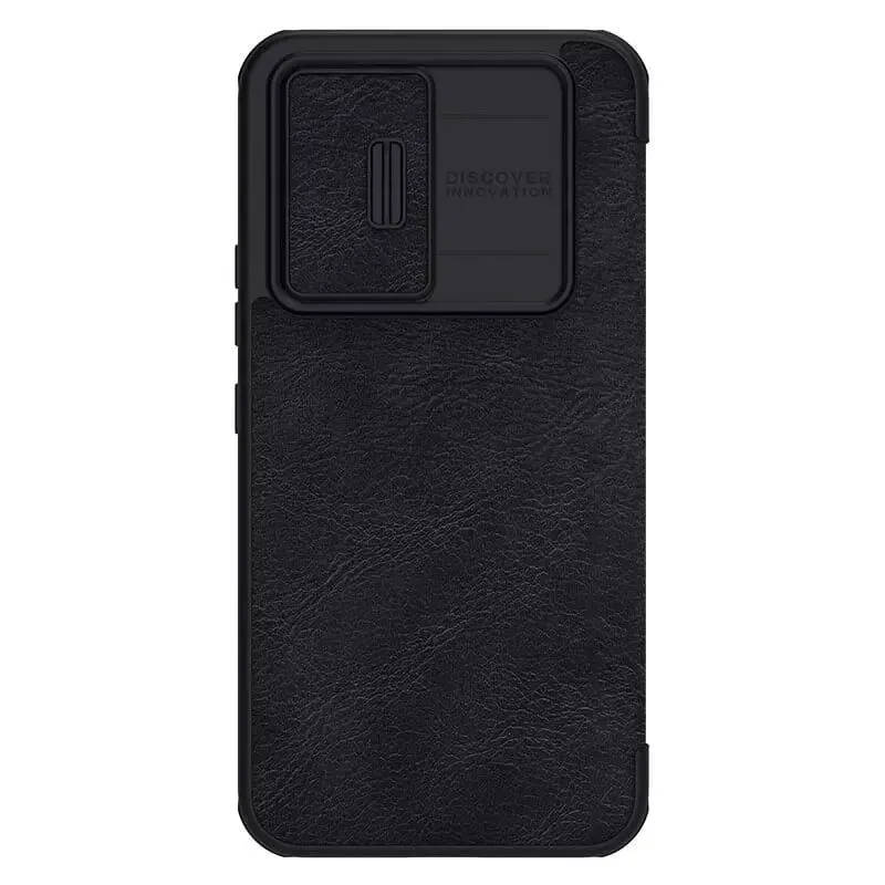картинка Кожаный чехол-книжка Nillkin Leather Qin Pro для Samsung Galaxy A54 5G (черный) от магазина КомпьютерЦентр
