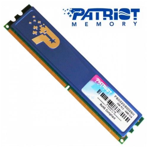картинка Оперативная память Patriot DIMM DDR2 2Gb 800MHz PC2-6400 Patriot Heatsink Box от магазина КомпьютерЦентр