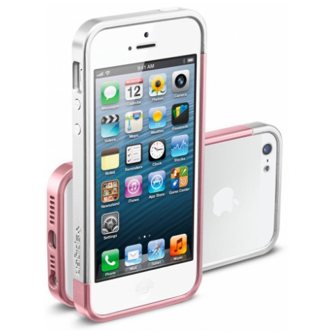 картинка Чехол SGP Case Linear EX Slim Metal Series Metal Pink for iPhone 5 (SGP10080) от магазина КомпьютерЦентр