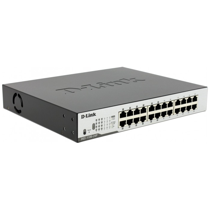 картинка Свитч D-Link 24-port DGS-1100-24P/A1A (DGS-1100-24P/A1A) от магазина КомпьютерЦентр