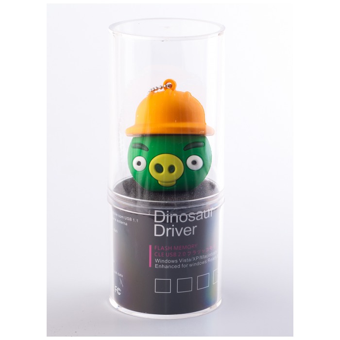картинка Флешка USB DinosaurDriver 16Gb Angry Birds Green (MD580) от магазина КомпьютерЦентр