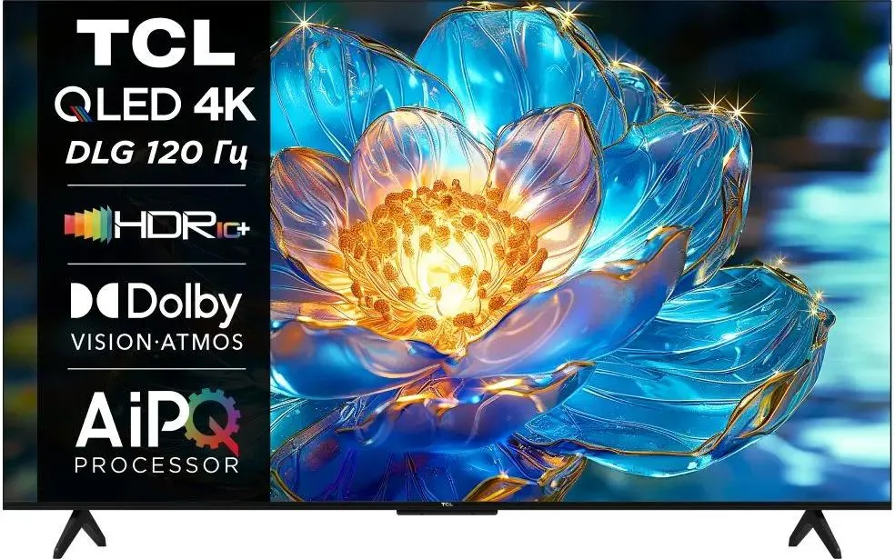 картинка Телевизор QLED TCL 65'' 65T7B Smart черный/  4K Ultra HD от магазина КомпьютерЦентр