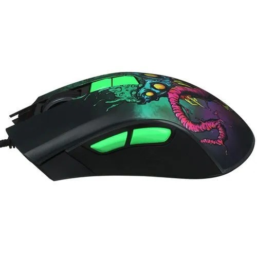 картинка Мышка ARDOR GAMING Fury Beast (ARD-FURY3327-BEAST-GR) проводная 12400 dpi, PMW3327, RGB Green от магазина КомпьютерЦентр