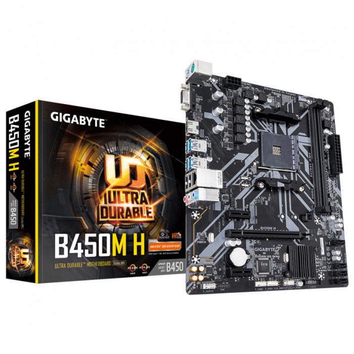 картинка Материнская плата Gigabyte B450M H AM4 (B450M H) от магазина КомпьютерЦентр