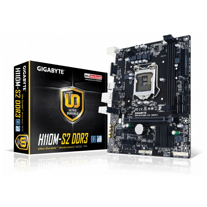 картинка Материнская плата Gigabyte GA-H110M-S2 DDR3 (GA-H110M-S2 DDR3) от магазина КомпьютерЦентр
