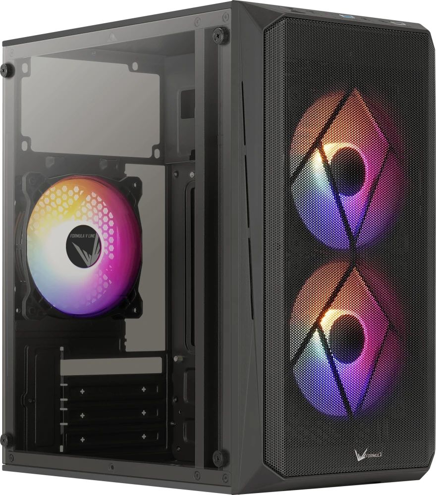 картинка Корпус Aerocool /  Formula V Line CS-107 Plus mATX USB 3.0x1/ USB 2.0x1/ audio черный от магазина КомпьютерЦентр
