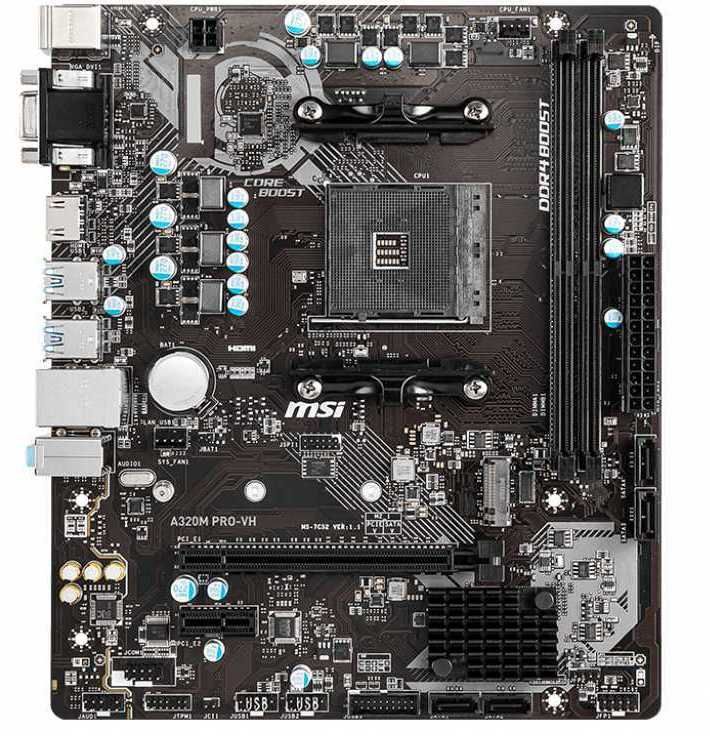 картинка Материнская плата MSI A320M PRO-VH от магазина КомпьютерЦентр