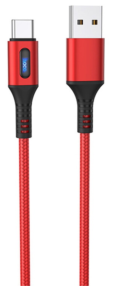 картинка Кабель USB HOCO U79 Admirable Type-C 3A 1.2 м Red от магазина КомпьютерЦентр