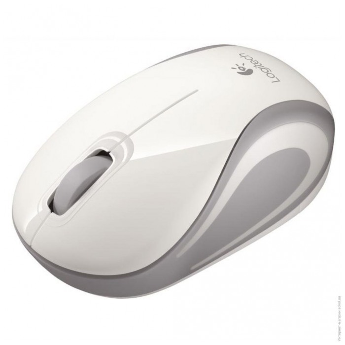 картинка Мышка Logitech M187 mini Wireless White/Gray (910-002735) от магазина КомпьютерЦентр