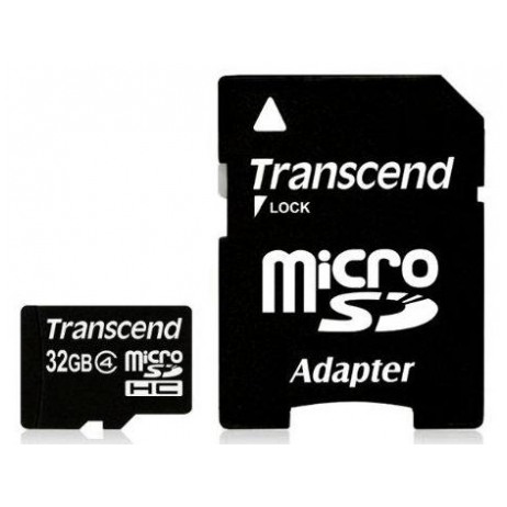 картинка Карта памяти Transcend 32Gb microSDHC Class4 (+SD agapter) (TS32GUSDHC4) от магазина КомпьютерЦентр