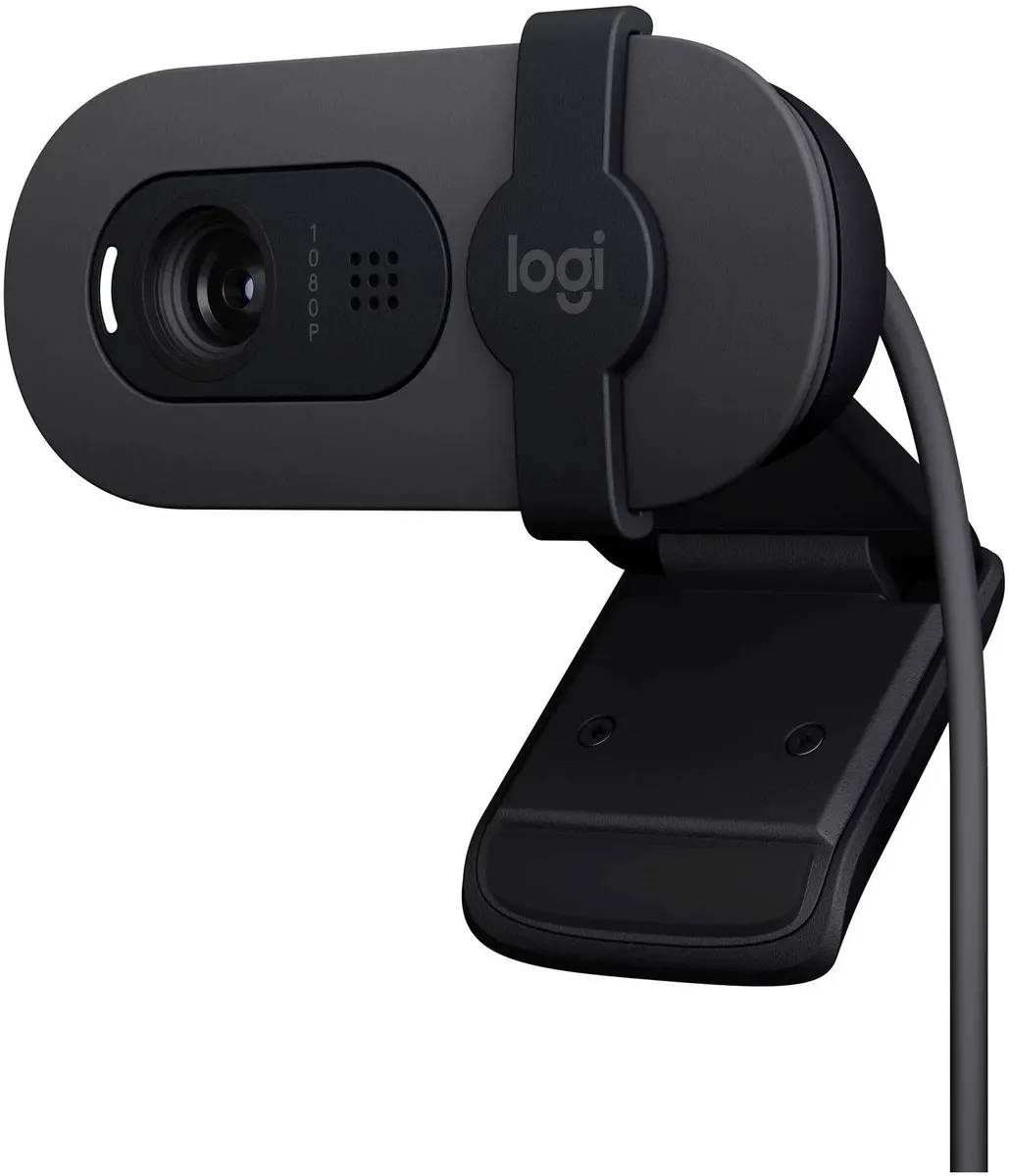 картинка Web-камера Logitech Brio 105, FullHD 1080p GRAPHITE, USB (960-001592) от магазина КомпьютерЦентр
