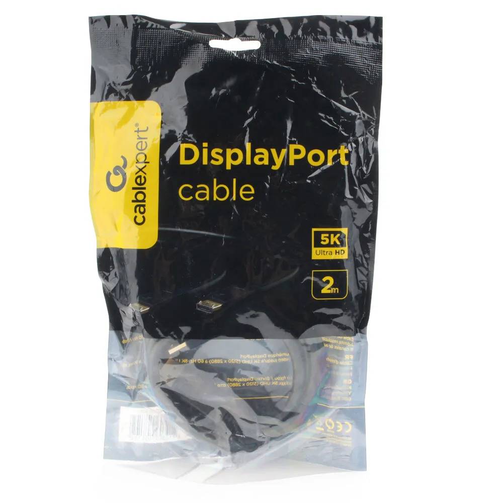 картинка Кабель DisplayPort Cablexpert 2m CC-DP3-2M, v1.3, 20M/ 20M, черный от магазина КомпьютерЦентр