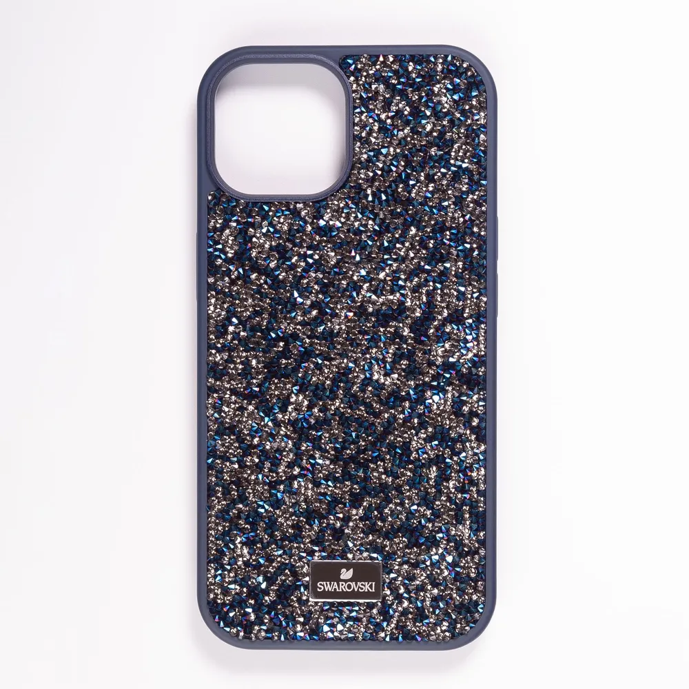 картинка Чехол Swarovski для iphone 15 Синий от магазина КомпьютерЦентр