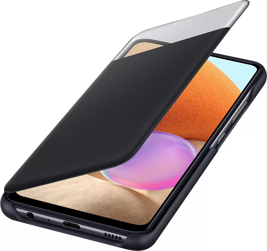 картинка Чехол-книжка для Samsung Galaxy A32 Smart S-View Wallet Cover черный (EF-EA325PBEGRU) от магазина КомпьютерЦентр