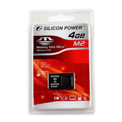 картинка Карта памяти SiliconPower 4Gb MemoryStick ProDuo (SP004GBMPD000V10) от магазина КомпьютерЦентр