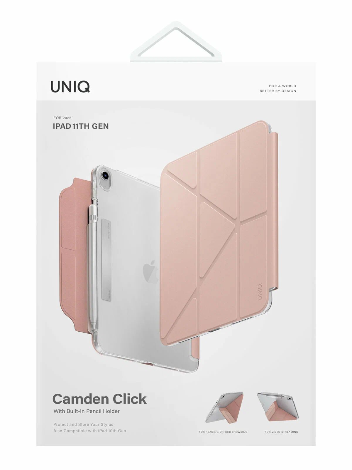 картинка Чехол Uniq CAMDEN для iPad 10.9/  11'' (A16/ 10TH GEN), цвет розовый (PINK) от магазина КомпьютерЦентр