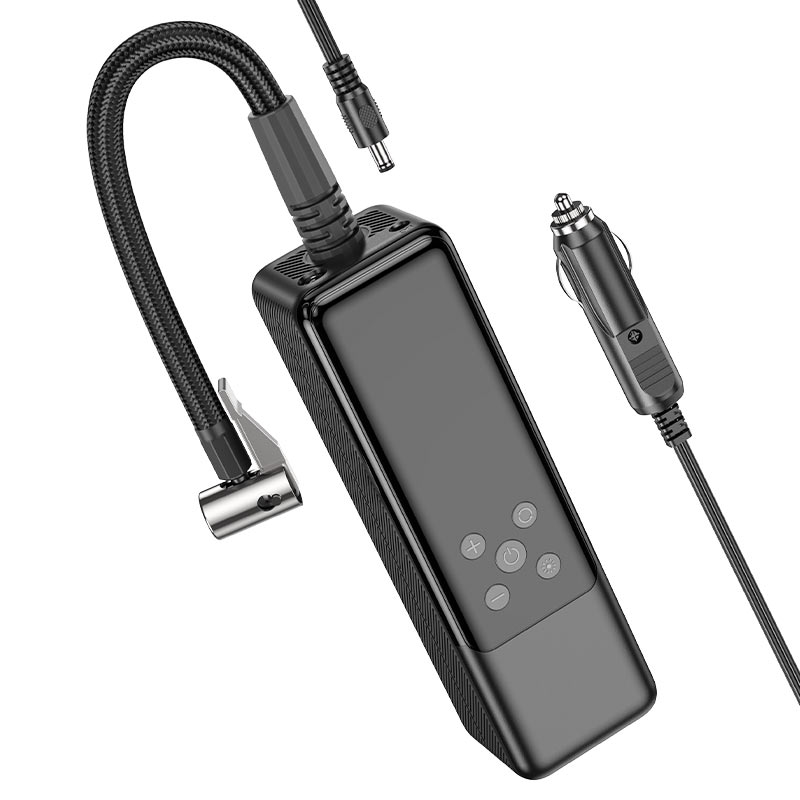 картинка Автомобильный портативный компрессор Hoco ZP5 May smart air pump black от магазина КомпьютерЦентр