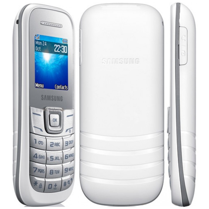 картинка Телефон Samsung GT-E1200R White (GT-E1200ZWRSER) от магазина КомпьютерЦентр