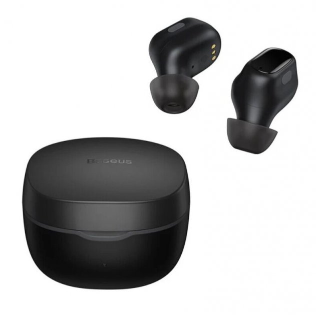 картинка Bluetooth гарнитура Baseus Encok True Wireless WM01 NGWM01-01 Black от магазина КомпьютерЦентр