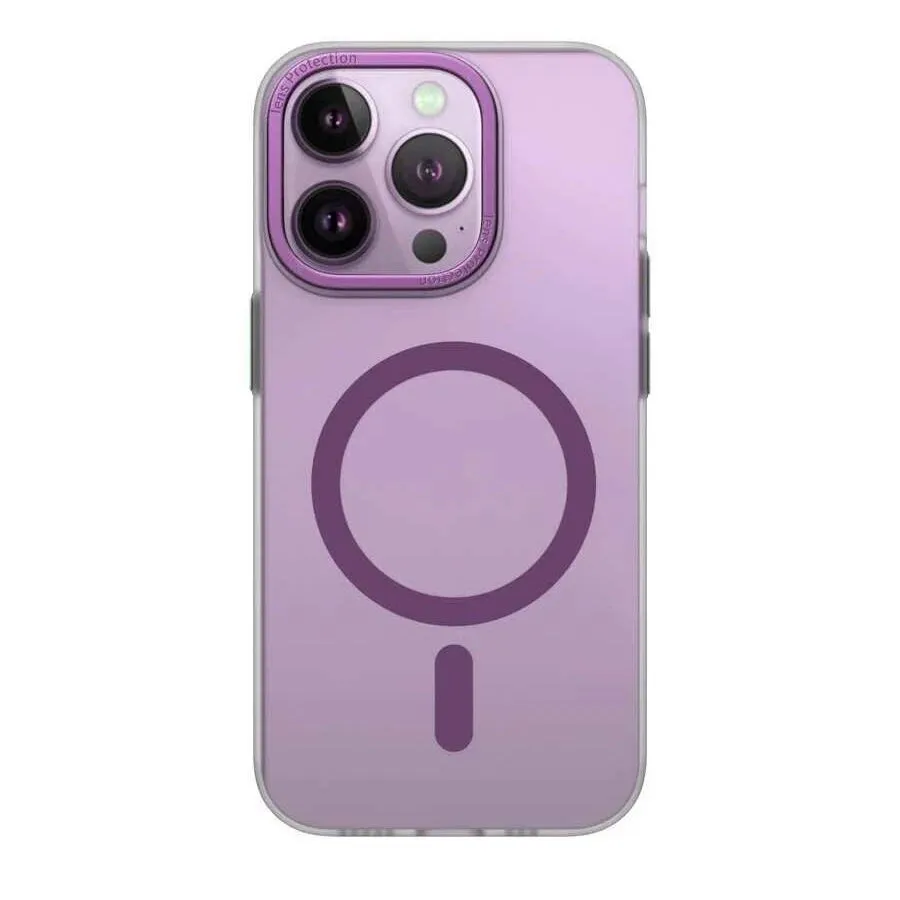 картинка Чехол WiWU Ultra Thin Frosted Case MMC-103 для iPhone 14 Pro Max 6.7 inch Transparent Purple от магазина КомпьютерЦентр