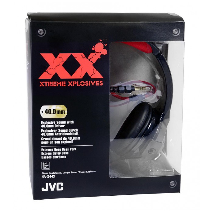 картинка Наушники JVC Xplosives HA-S44X (HA-S44X-E) от магазина КомпьютерЦентр