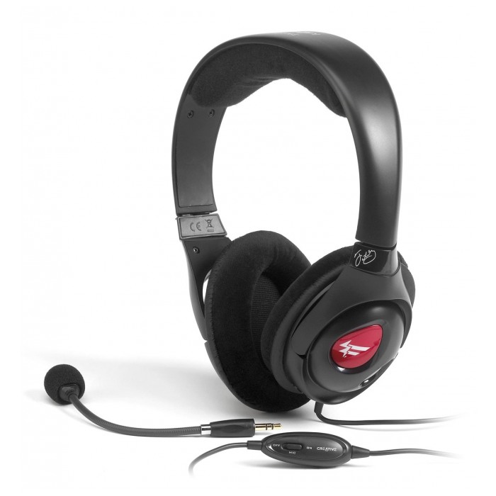 картинка Гарнитура Creative HS-800 Fatality Gaming Black/ Red (51EF0310AA001) от магазина КомпьютерЦентр