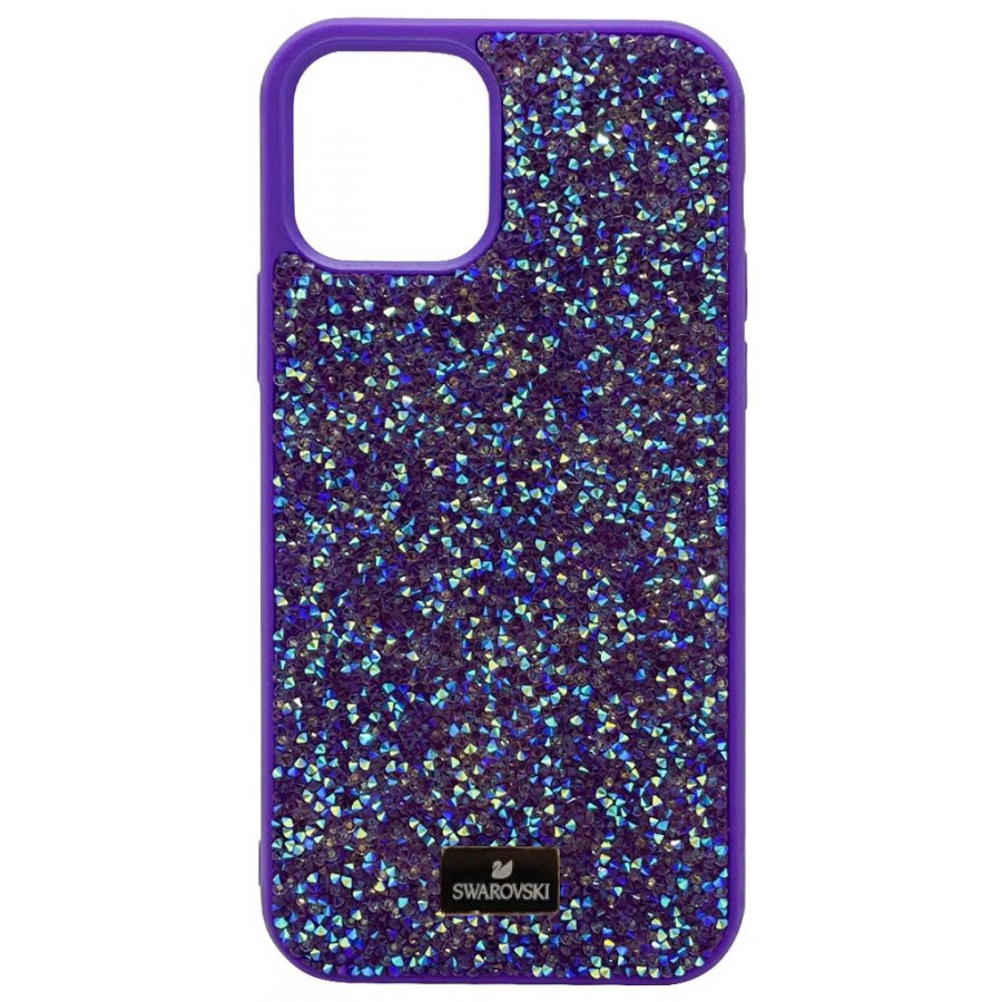 картинка Чехол Swarovski для iphone 14 Pro Фиолетовый от магазина КомпьютерЦентр