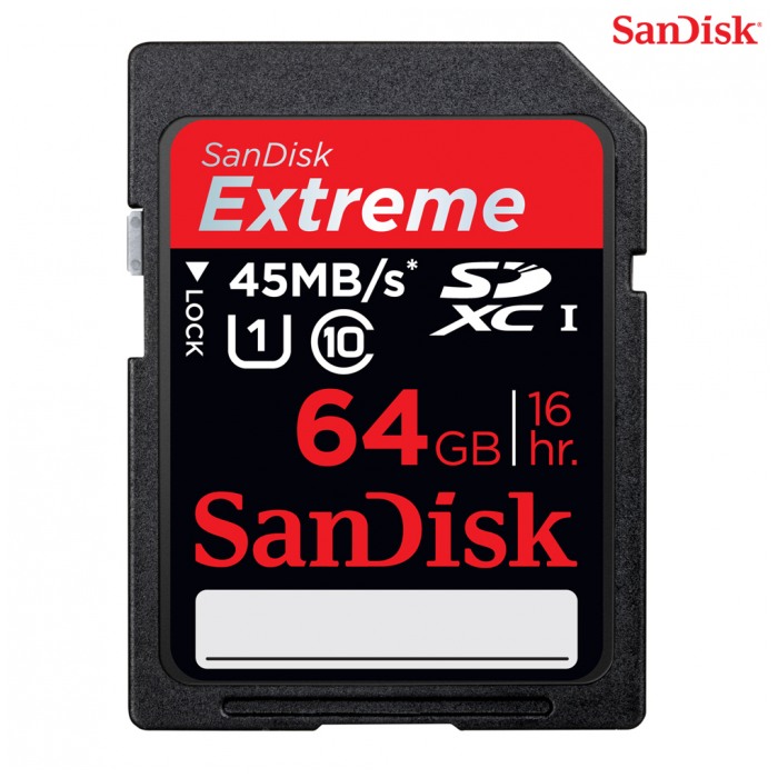 картинка Карта памяти SanDisk 64Gb SDXC eXtreme (SDSDX-064G-X46) от магазина КомпьютерЦентр