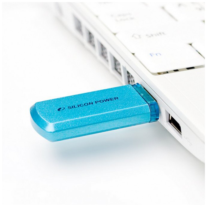 картинка Флешка USB SiliconPower 8Gb Helios 101 Blue (SP008GBUF2102V1B) от магазина КомпьютерЦентр