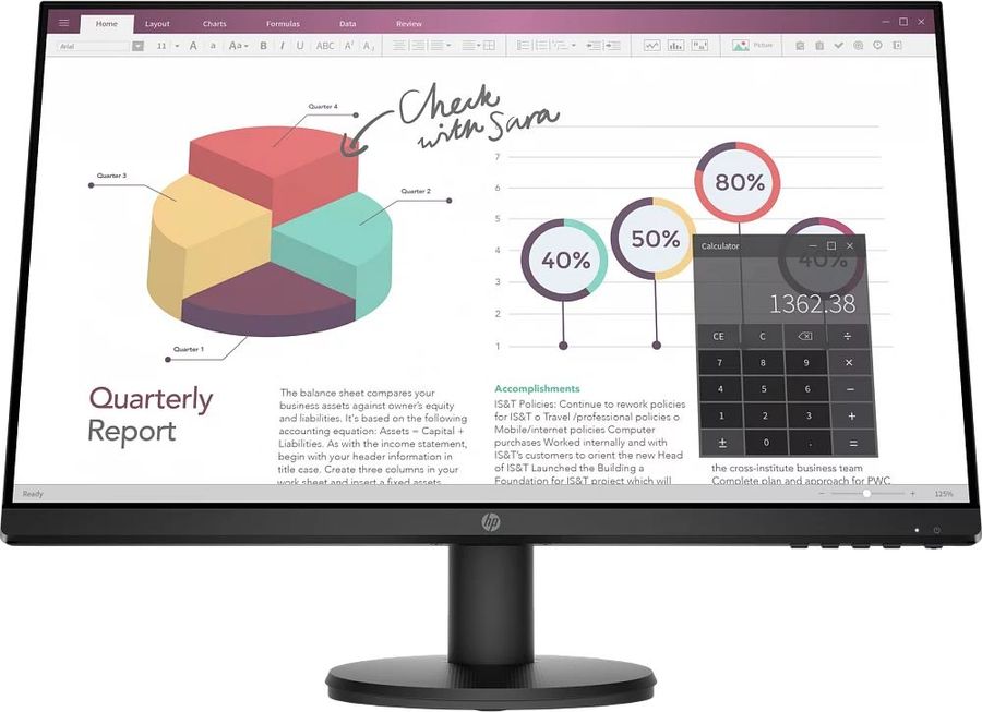 картинка Монитор 23.8'' HP P24v G4 IPS (9TT78AA) от магазина КомпьютерЦентр
