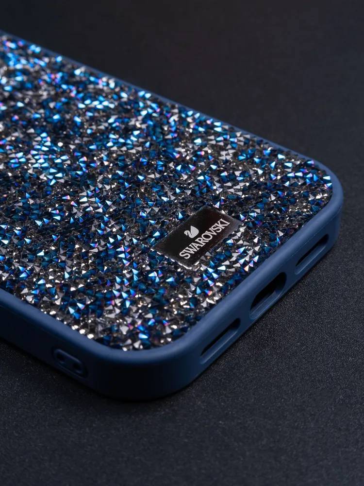 картинка Чехол Swarovski для iphone 13 Pro Max Синий от магазина КомпьютерЦентр