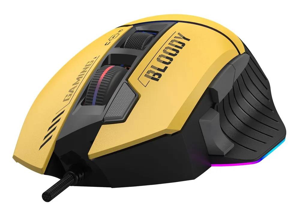 картинка Мышка A4Tech Bloody W95 Max Sports, проводная USB, желтый/ черный от магазина КомпьютерЦентр