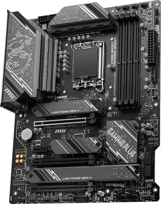 картинка Материнская плата MSI Z790 GAMING PLUS WIFI, LGA1700 Z790, 4xDDR5, ATX от магазина КомпьютерЦентр