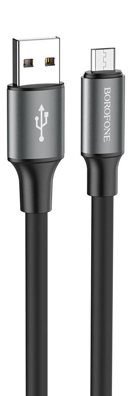 картинка Кабель Borofone BX82 Micro Bountiful charging data cable black от магазина КомпьютерЦентр