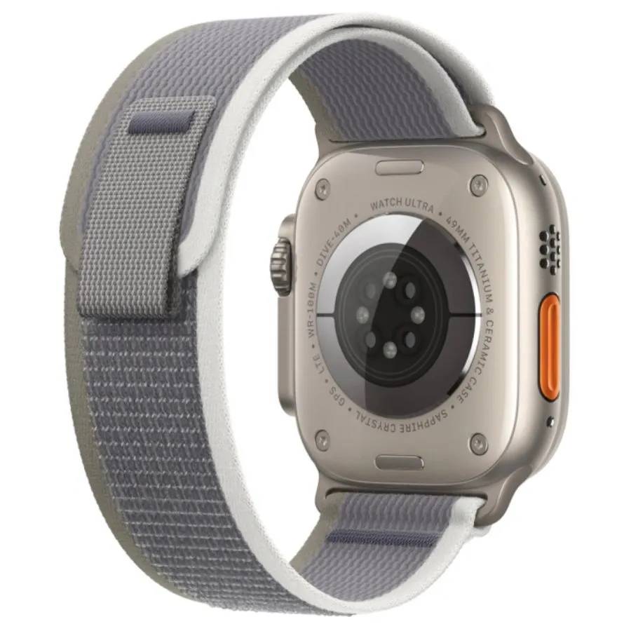 картинка Ремешок Wiwu Nylon Loop для Apple Watch 42/ 44/ 45/ 49мм, Green+Gray (Wi-WB006) от магазина КомпьютерЦентр