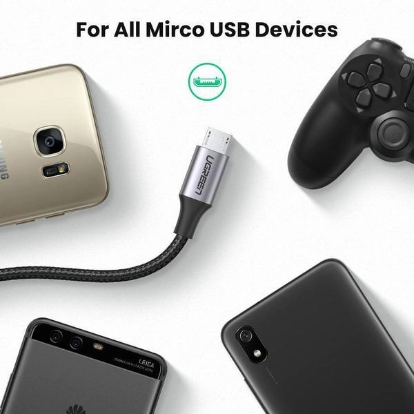картинка Кабель USB 2.0 A->Micro b 2м Ugreen US290 60148 от магазина КомпьютерЦентр