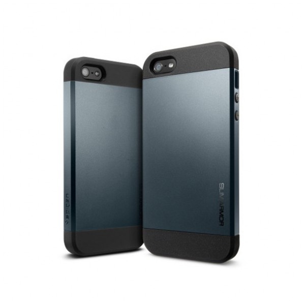 картинка Чехол SGP Case Slim Armor S Metal Slate for iPhone 5/ 5s (SGP10365) от магазина КомпьютерЦентр